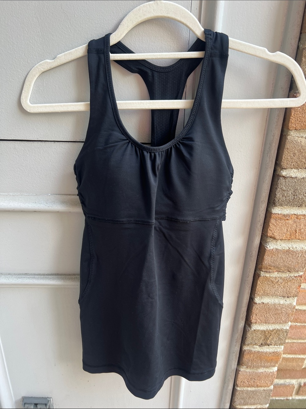 Lululemon Athletic Racerback Tank with Built-In Bra and Cutouts